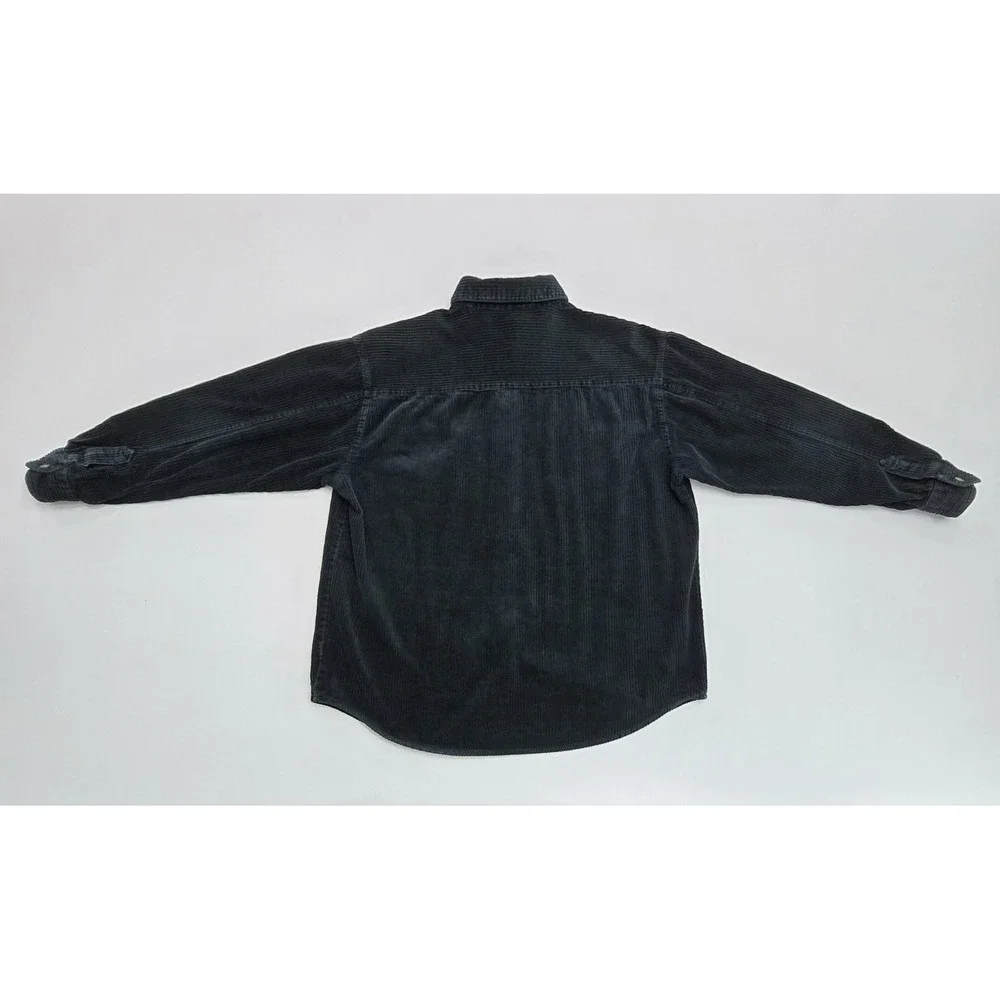 Vintage Mickey Unlimited Corduroy Shirt Mickey Goofy Embroidery Green Large